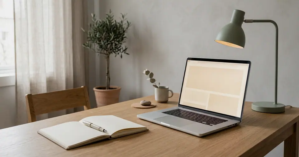 Home workspace cover photo